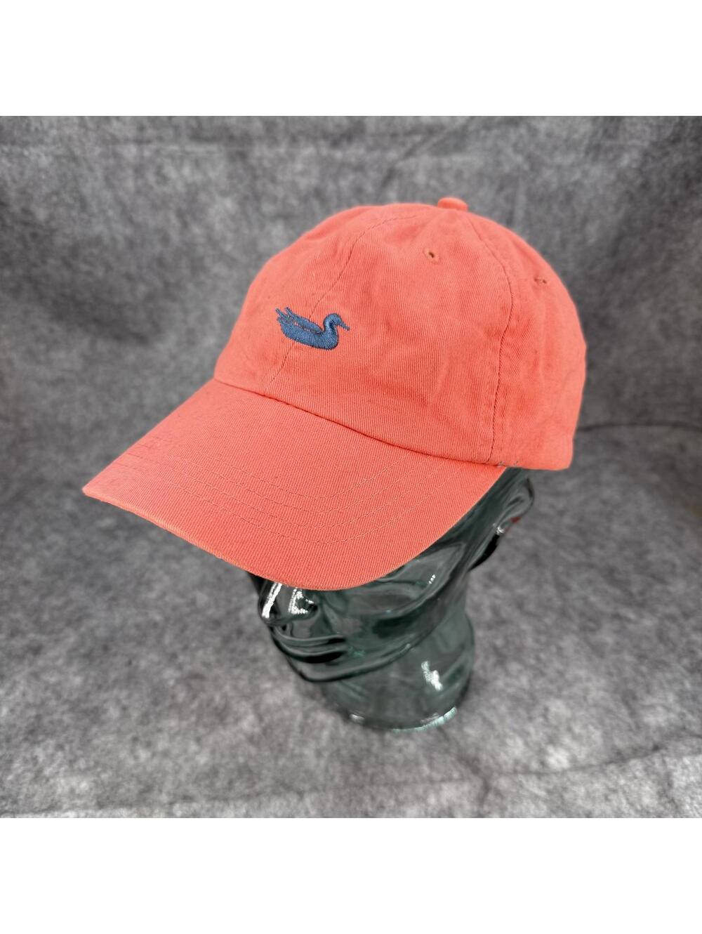 Southern Marsh Adult Adjustable Size Cap Hat Coral Orange Embroidered Logo 763